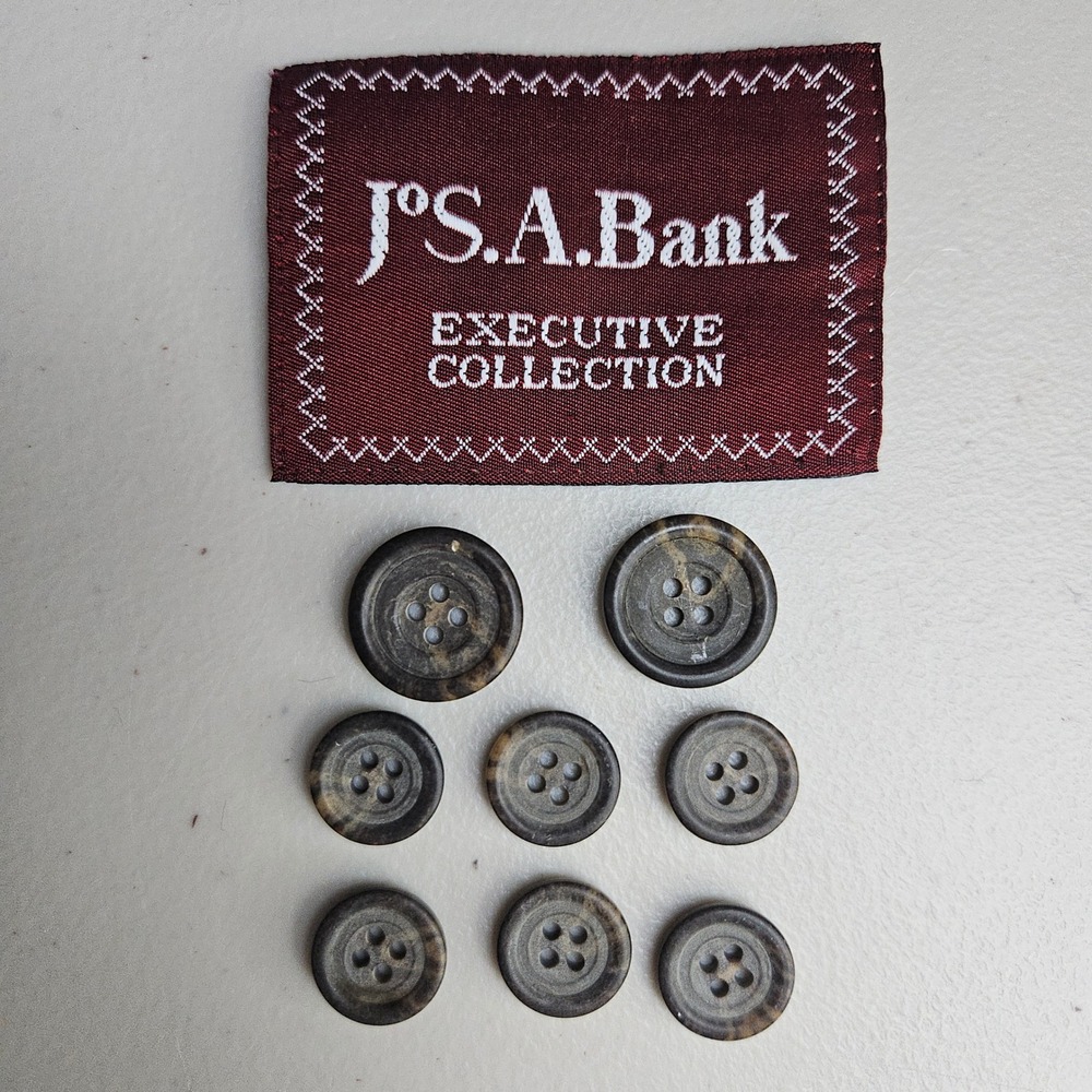 Jos‎ A Bank Executive Collection Replacement Suit Buttons Tortoiseshell 4-Hole